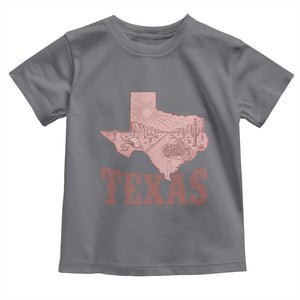 Texas Route Highway 66 Biker Toddler T Shirt Vintage Biker Road Trip TS12 Charcoal Print Your Wear