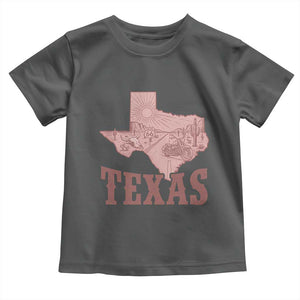 Texas Route Highway 66 Biker Toddler T Shirt Vintage Biker Road Trip TS12 Dark Heather Print Your Wear