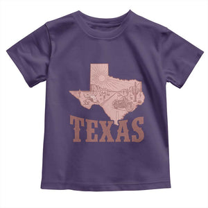 Texas Route Highway 66 Biker Toddler T Shirt Vintage Biker Road Trip TS12 Purple Print Your Wear