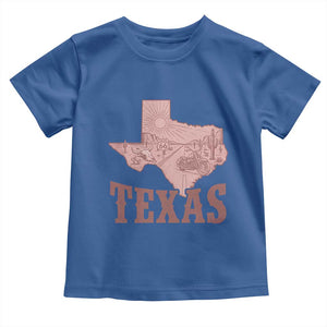 Texas Route Highway 66 Biker Toddler T Shirt Vintage Biker Road Trip TS12 Royal Blue Print Your Wear