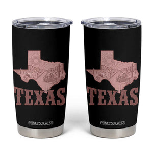 Texas Route Highway 66 Biker Tumbler Cup Vintage Biker Road Trip TS12 Black Print Your Wear
