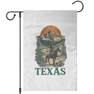 Texas Western Cowboy Life Garden Flag Vintage Horse Riding Graphic TS12 White Print Your Wear