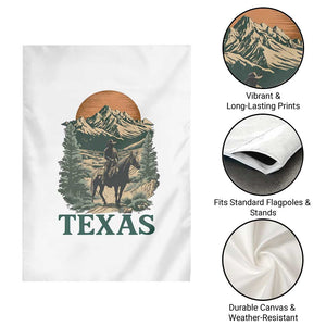 Texas Western Cowboy Life Garden Flag Vintage Horse Riding Graphic TS12 Print Your Wear