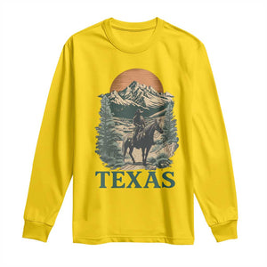 Texas Western Cowboy Life Long Sleeve Shirt Vintage Horse Riding Graphic TS12 Daisy Print Your Wear