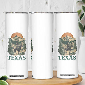 Texas Western Cowboy Life Skinny Tumbler Vintage Horse Riding Graphic TS12 Print Your Wear