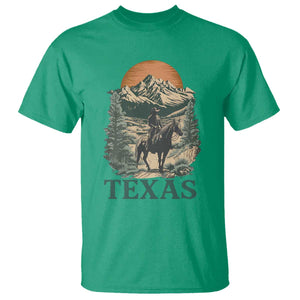 Texas Western Cowboy Life T Shirt Vintage Horse Riding Graphic TS12 Irish Green Print Your Wear