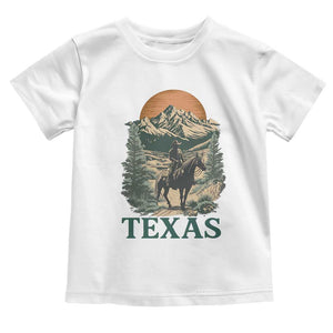 Texas Western Cowboy Life Toddler T Shirt Vintage Horse Riding Graphic TS12 White Print Your Wear