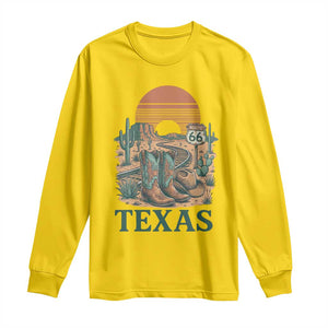 Vintage Route Highway 66 Texas Long Sleeve Shirt Amarillo Road Trip Adventure TS12 Daisy Print Your Wear