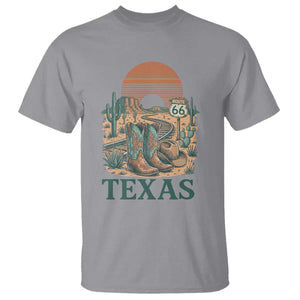 Vintage Route Highway 66 Texas T Shirt Amarillo Road Trip Adventure TS12 Sport Gray Print Your Wear