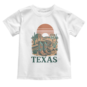 Vintage Route Highway 66 Texas Toddler T Shirt Amarillo Road Trip Adventure TS12 White Print Your Wear