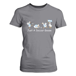 Funny Just A Soccer Goose T Shirt For Women Argentina Soccer Lover