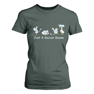 Funny Just A Soccer Goose T Shirt For Women Argentina Soccer Lover