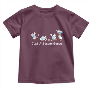 Funny Just A Soccer Goose Toddler T Shirt Argentina Soccer Lover
