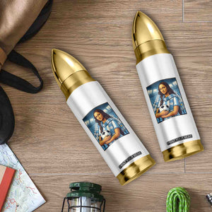 Funny Argentina Soccer Mona Lisa Bullet Tumbler Football Fan Pride Graphic