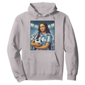 Funny Argentina Soccer Mona Lisa Hoodie Football Fan Pride Graphic