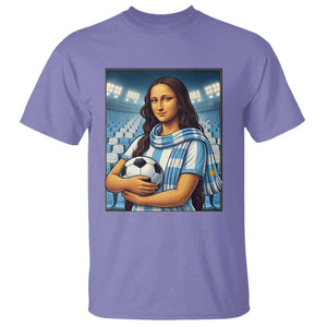 Funny Argentina Soccer Mona Lisa T Shirt Football Fan Pride Graphic