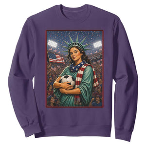 Funny Statue Of Liberty Soccer Gift Sweatshirt USA Football Pride