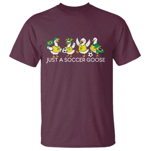 Funny Just A Soccer Goose T Shirt Brazil Football Fan
