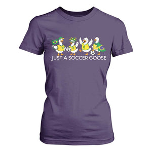 Funny Just A Soccer Goose T Shirt For Women Brazil Football Fan