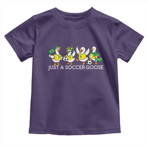 Funny Just A Soccer Goose Toddler T Shirt Brazil Football Fan