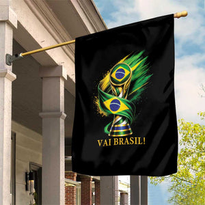Brazil Soccer Fan 2026 Gift Garden Flag Vai Brasil