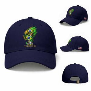 Brazil Soccer Fan 2026 Gift Baseball Cap Vai Brasil