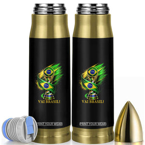 Brazil Soccer Fan 2026 Gift Bullet Tumbler Vai Brasil