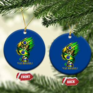 Brazil Soccer Fan 2026 Gift Ceramic Ornament Vai Brasil