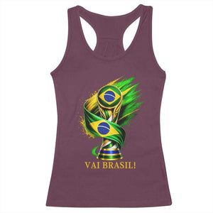 Brazil Soccer Fan 2026 Gift Racerback Tank Top Vai Brasil