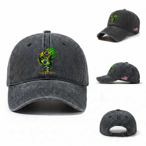 Brazil Soccer Fan 2026 Gift Washed Cotton Baseball Cap Vai Brasil
