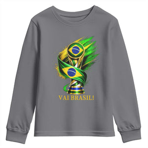 Brazil Soccer Fan 2026 Gift Youth Sweatshirt Vai Brasil