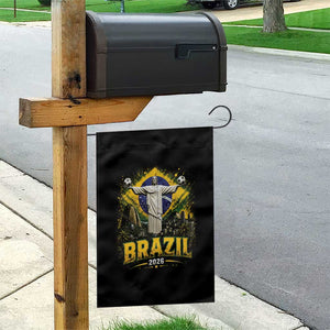 Brazilian Futbol 2026 Garden Flag Christ The Redeemer Football Pride