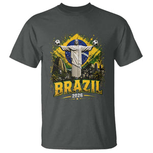 Brazilian Futbol 2026 T Shirt Christ The Redeemer Football Pride