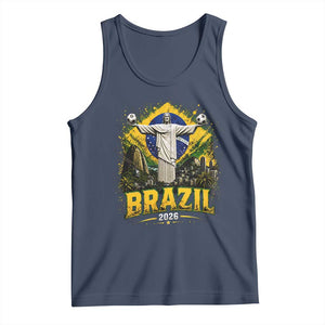 Brazilian Futbol 2026 Tank Top Christ The Redeemer Football Pride