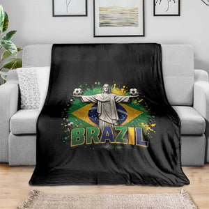 Latin Pride Christ The Redeemer Graphic Throw Blanket Brazilian Football 2026