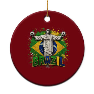 Latin Pride Christ The Redeemer Graphic Ceramic Ornament Brazilian Football 2026