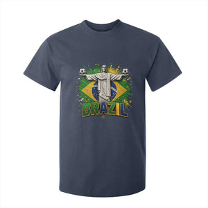 Latin Pride Christ The Redeemer Graphic T Shirt For Kid Brazilian Football 2026