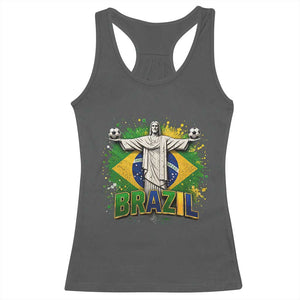Latin Pride Christ The Redeemer Graphic Racerback Tank Top Brazilian Football 2026