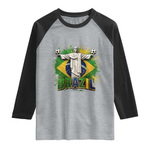 Latin Pride Christ The Redeemer Graphic Raglan Shirt Brazilian Football 2026