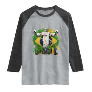 Latin Pride Christ The Redeemer Graphic Raglan Shirt Brazilian Football 2026