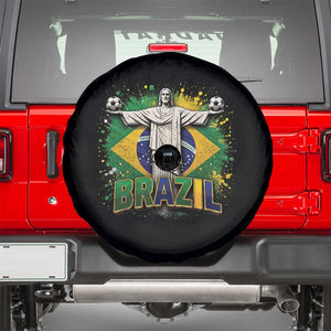 Latin Pride Christ The Redeemer Graphic Spare Tire Cover Brazilian Football 2026