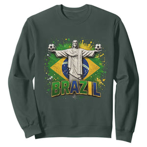 Latin Pride Christ The Redeemer Graphic Sweatshirt Brazilian Football 2026