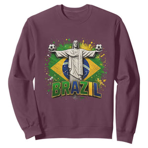 Latin Pride Christ The Redeemer Graphic Sweatshirt Brazilian Football 2026