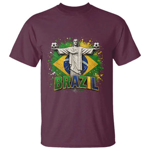 Latin Pride Christ The Redeemer Graphic T Shirt Brazilian Football 2026