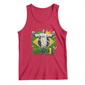 Latin Pride Christ The Redeemer Graphic Tank Top Brazilian Football 2026