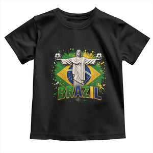 Latin Pride Christ The Redeemer Graphic Toddler T Shirt Brazilian Football 2026