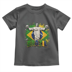 Latin Pride Christ The Redeemer Graphic Toddler T Shirt Brazilian Football 2026