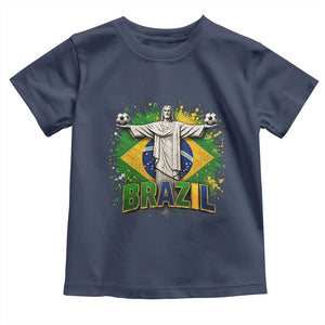 Latin Pride Christ The Redeemer Graphic Toddler T Shirt Brazilian Football 2026