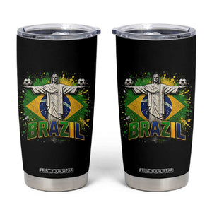 Latin Pride Christ The Redeemer Graphic Tumbler Cup Brazilian Football 2026