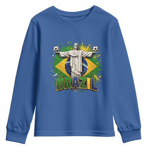 Latin Pride Christ The Redeemer Graphic Youth Sweatshirt Brazilian Football 2026